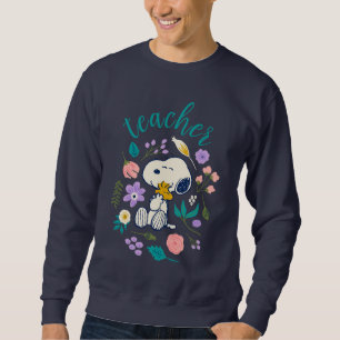 Sudadera Profesor de abrazo de flores Snoopy & Woodstock