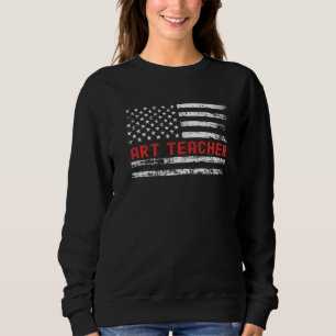Sudadera Profesor de Arte Bandera de EE. UU. Profesión Títu