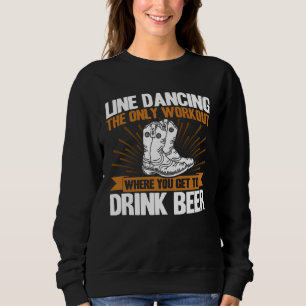 Sudadera Profesor de baile de Line Dancing se ejercita y pu