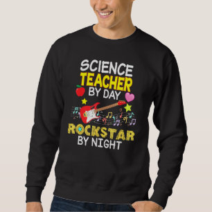 Sudadera Profesor De Ciencia Por Día De La Noche Rockstar D
