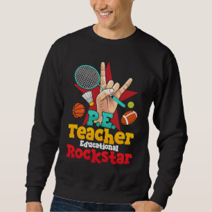 Sudadera Profesor de E F Educativo Rockstar Educación Físic