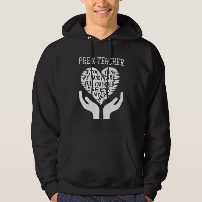 Sudadera Profesor de Educación Especial Si Crees Que Mi Man (Anverso)