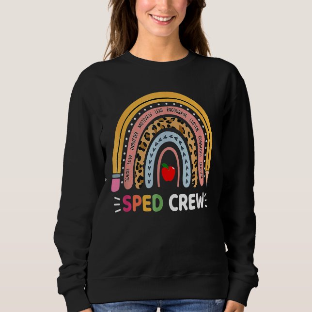 Sudadera Profesor de Educación Especial Sped Crew Boho Rain (Anverso)