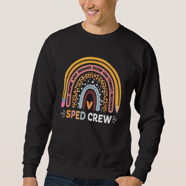 Sudadera Profesor de Educación Especial Sped Crew Boho Rain (Anverso)