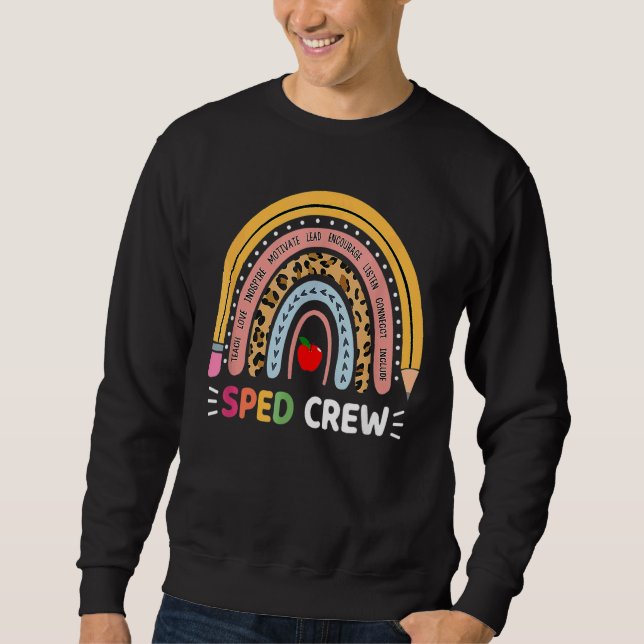 Sudadera Profesor de Educación Especial Sped Crew Leopard B (Anverso)