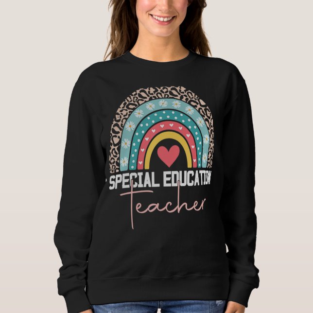Sudadera Profesor de Educación Especial Sped Ed SPED Leopar (Anverso)