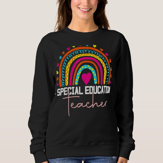 Sudadera Profesor de Educación Especial Sped Ed Sped Leopar (Anverso)