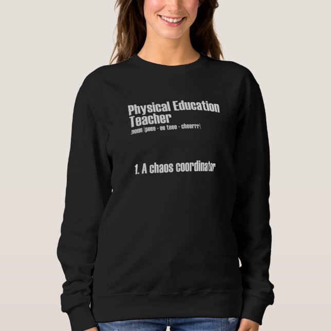 Sudadera Profesor de Educación Física Coordinador de Caos P (Anverso)