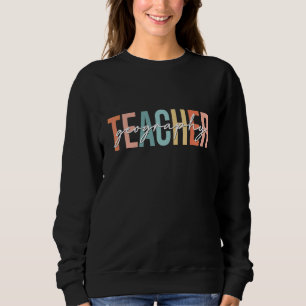 Sudadera Profesor de Geografía Boho Retro Vintage de vuelta