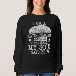 Sudadera Profesor de latín Roma Lección de lengua Estudiant