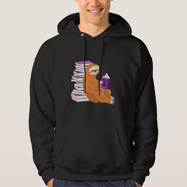 Sudadera Profesor de libros de lectura de eslóganes ingenio (Anverso)