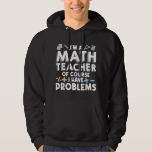 Sudadera Profesor de Matemáticas Arte Hombres Mujeres Estad
