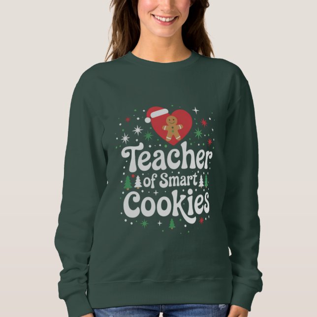 Sudadera Profesor de Navidad de Galletas Inteligentes (Anverso)