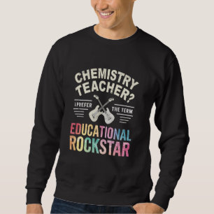 Sudadera Profesor de QUÍMICA Vintage EDUCATIVO ROCKSTAR Amo