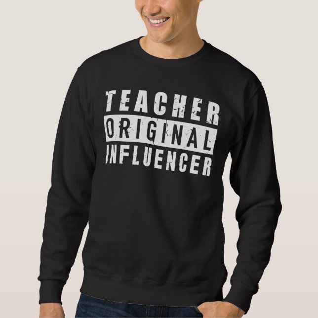 Sudadera Profesor de secundaria de Influencer original (Anverso)