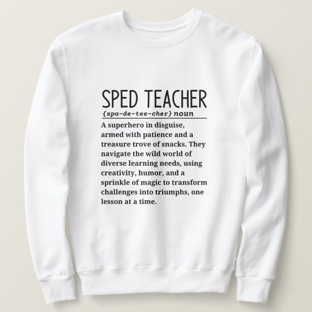 Sudadera Profesor de Sped (Anverso del diseño)