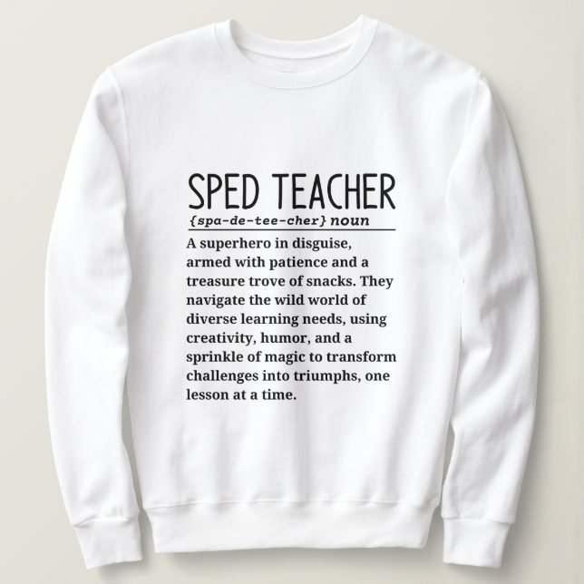 Sudadera Profesor de Sped (Anverso del diseño)