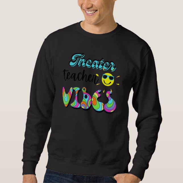 Sudadera Profesor de teatro Vibraciones del profesor Retro  (Anverso)