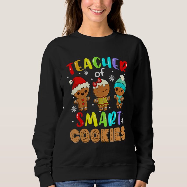 Sudadera Profesor Divertido De Galletas Inteligentes 100 Dí (Anverso)