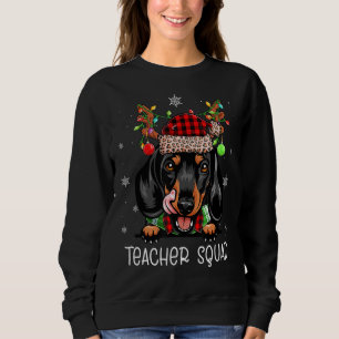Sudadera Profesor Escuadrón de renos Dachshund Profesor Div