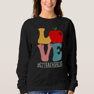 Sudadera Profesor Gt Ama Manzana Retro Divertido Cute De Vu