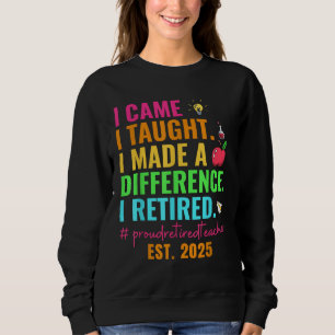 Sudadera Profesor jubilado orgulloso 2025 Jubilación de Mae