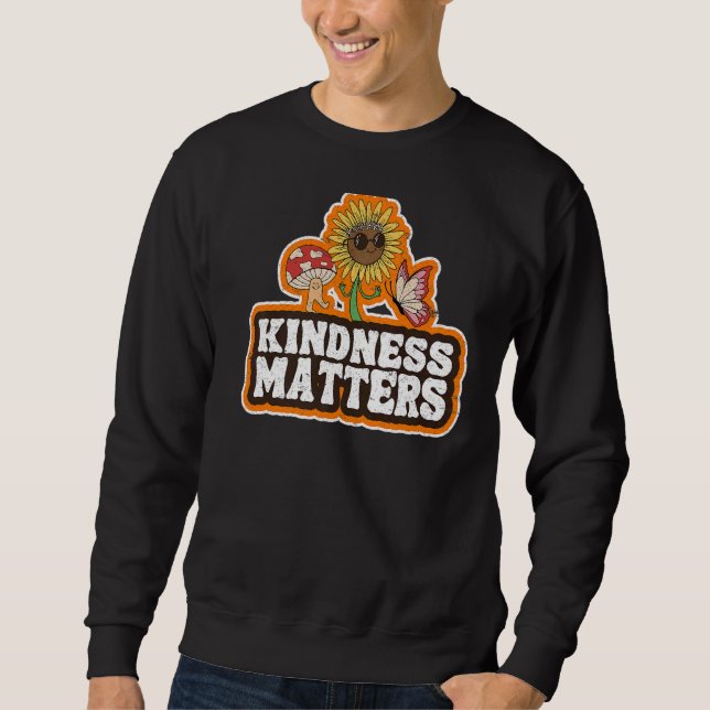 Sudadera Profesor Kindne de Hippie Retro Sunflower Rainbow  (Anverso)