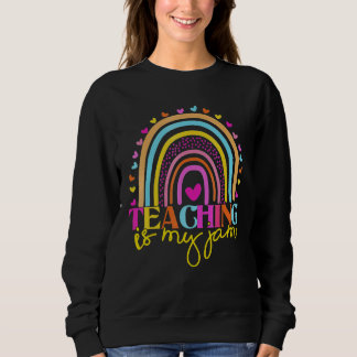 Sudadera Profesor Leopardo Arcoíris Enseñar Es Mi Pasión Pr