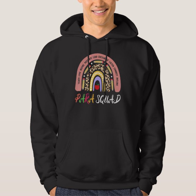 Sudadera Profesor Paraprofesional Paraíso Arcoiris Para Squ (Anverso)