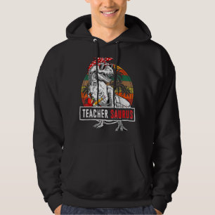 Sudadera Profesor Saurus 100 Días De Dinosaurio Escolar T R