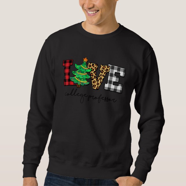 Sudadera Profesor universitario Navidades de amor Familia P (Anverso)