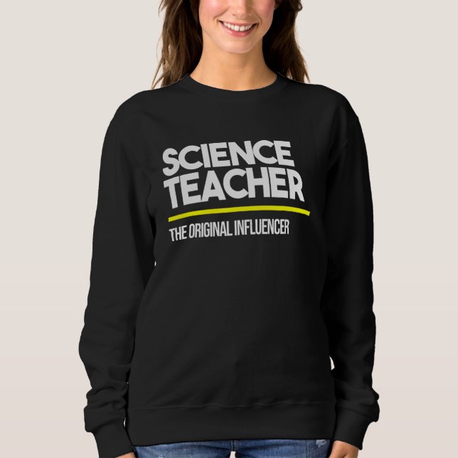 Sudadera Profesora De Ciencia Influencia Original Media Sc (Anverso)