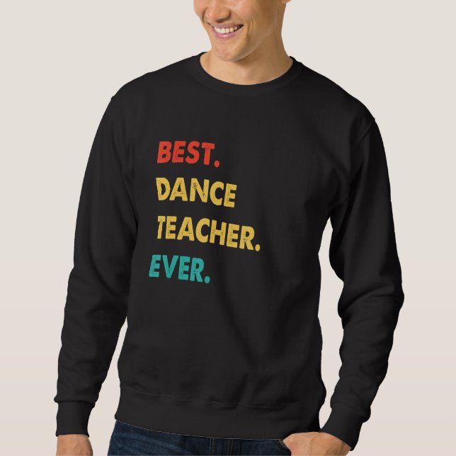 Sudadera Profesora de danza profesora de profesión retro me (Anverso)