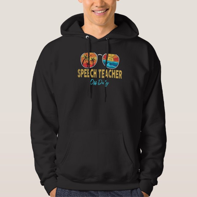 Sudadera Profesora de Discurso Gafas de sol de servicio Fel (Anverso)