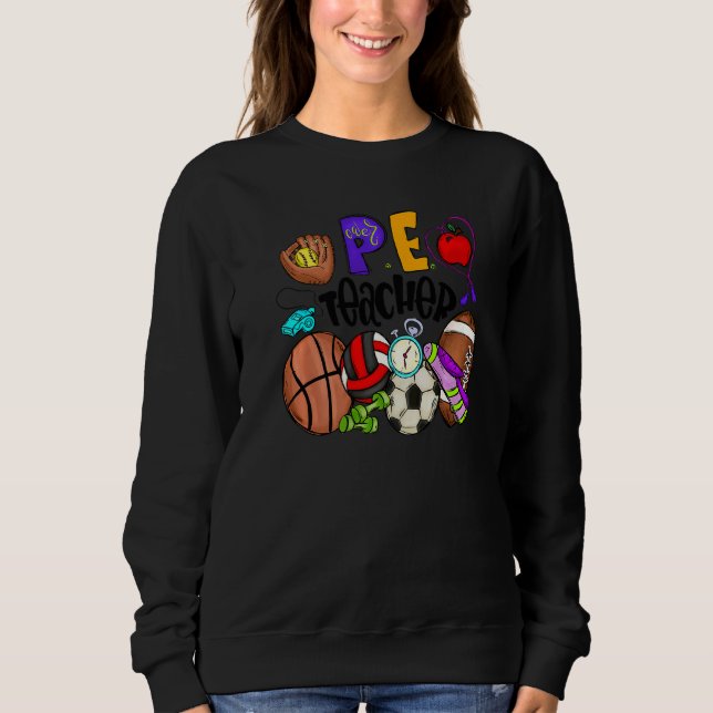 Sudadera Profesora de Educación Física Divertida De Pe El D (Anverso)