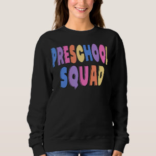 Sudadera Profesora De Escuadrón Preescolar De Vuelta A La A