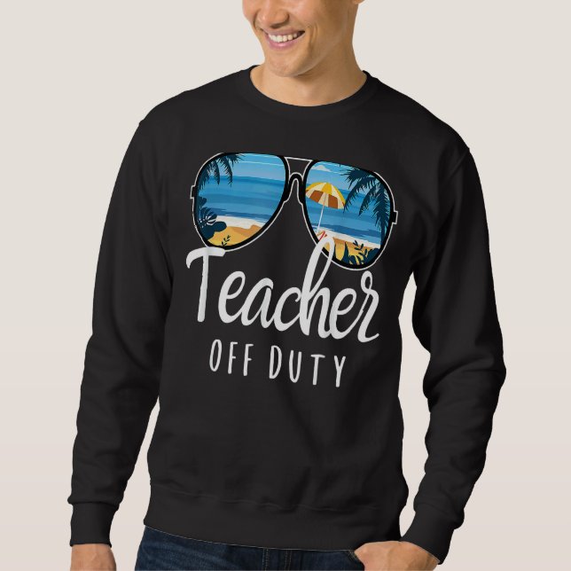 Sudadera Profesora de escuela sin servicio gafas de sol pla (Anverso)