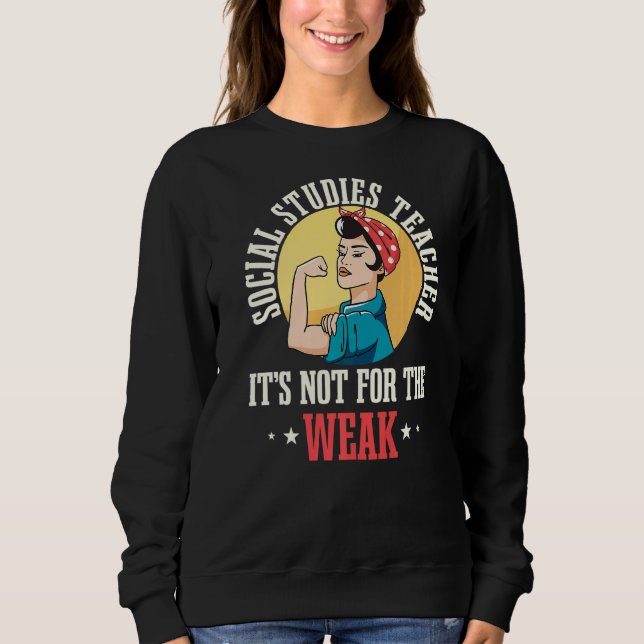 Sudadera Profesora de Estudios Sociales Profesora de la Esc (Anverso)