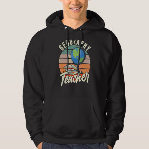 Sudadera Profesora de Geografía Estudiante Geografía Geográ