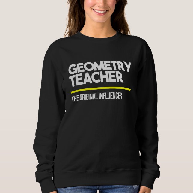 Sudadera Profesora de Geometría Influencia Original High Mi (Anverso)