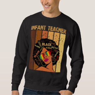 Sudadera Profesora de infantes de historia negra afroameric