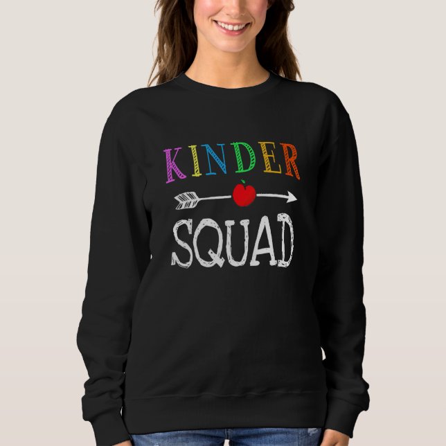 Sudadera Profesora de Jardines de Infancia Escuadrón de Niñ (Anverso)