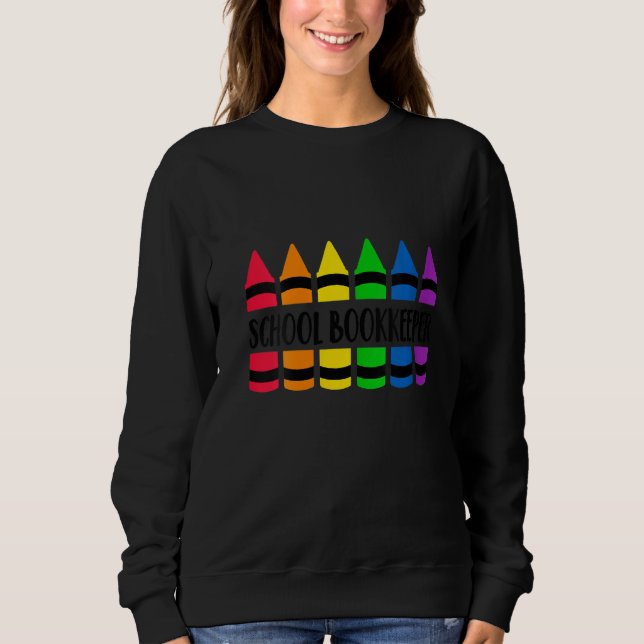 Sudadera Profesora de literatura escolar Crayon Cray Ceach (Anverso)