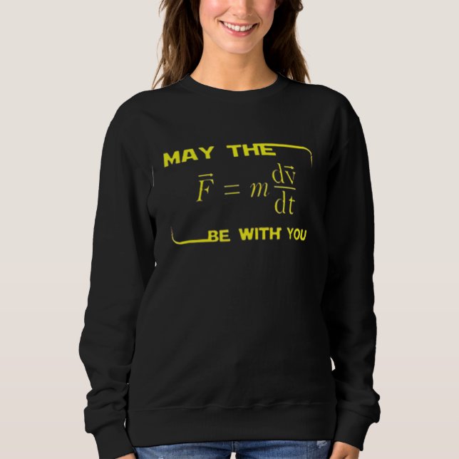 Sudadera Profesora de Matemáticas de Física Más Afortunada  (Anverso)