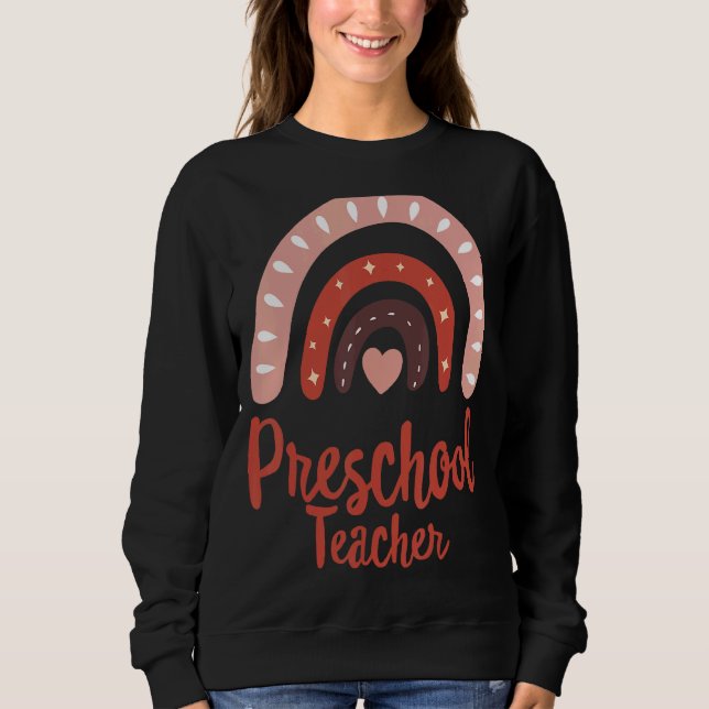 Sudadera Profesora De Preescolar De Vuelta A La Guardería E (Anverso)