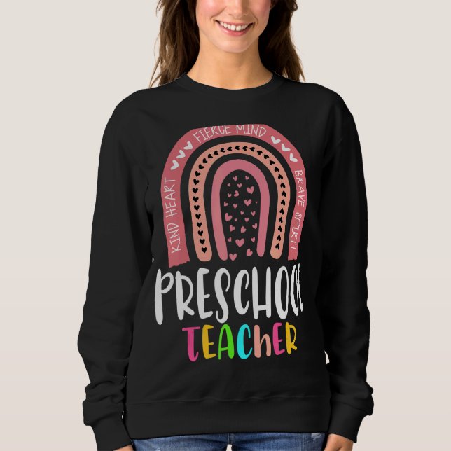 Sudadera Profesora De Preescolar De Vuelta A La Guardería E (Anverso)