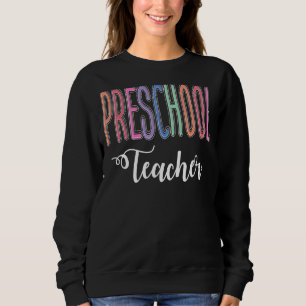 Sudadera Profesora De Preescolar De Vuelta A La Guardería E
