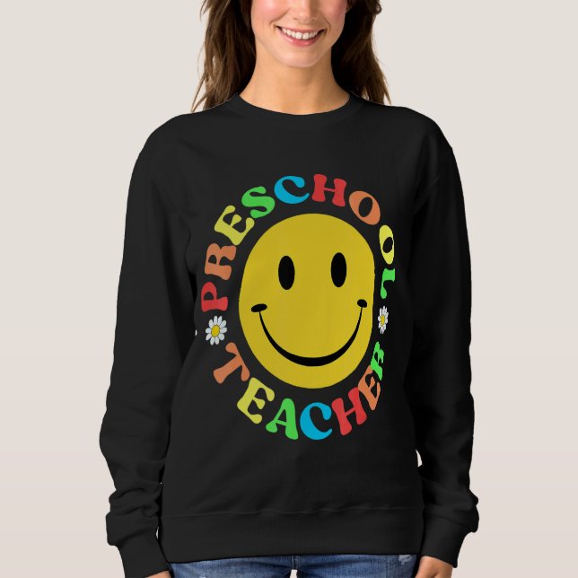 Sudadera Profesora De Preescolar De Vuelta A La Guardería E (Anverso)