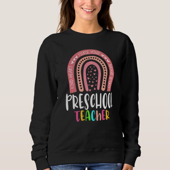 Sudadera Profesora De Preescolar De Vuelta A La Guardería E (Anverso)