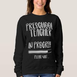 Sudadera Profesora De Preescolar De Vuelta A La Guardería E
